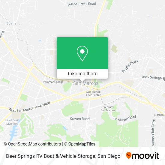 Deer Springs RV Boat & Vehicle Storage map