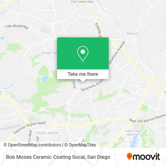 Mapa de Bob Moses Ceramic Coating Socal