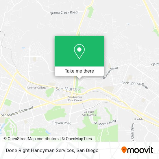 Mapa de Done Right Handyman Services