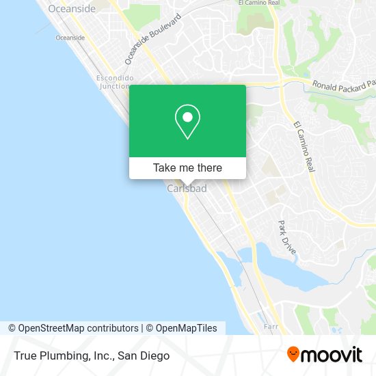 Mapa de True Plumbing, Inc.