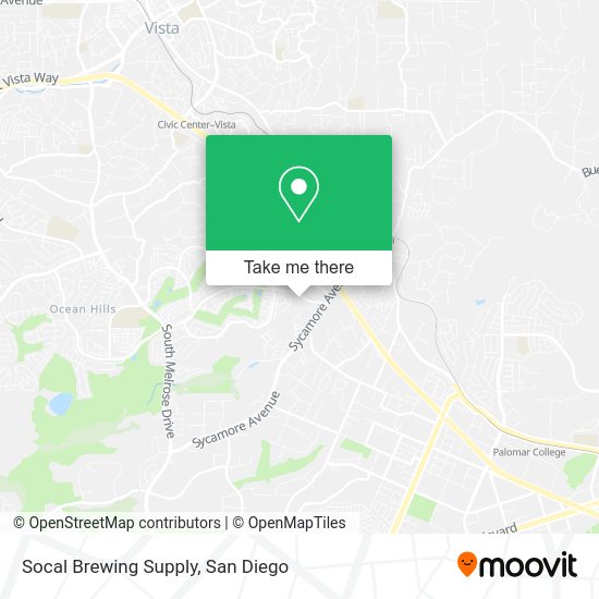 Socal Brewing Supply map