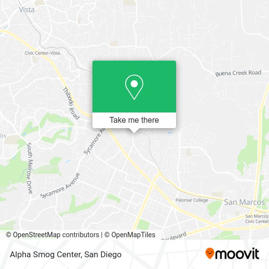 Alpha Smog Center map