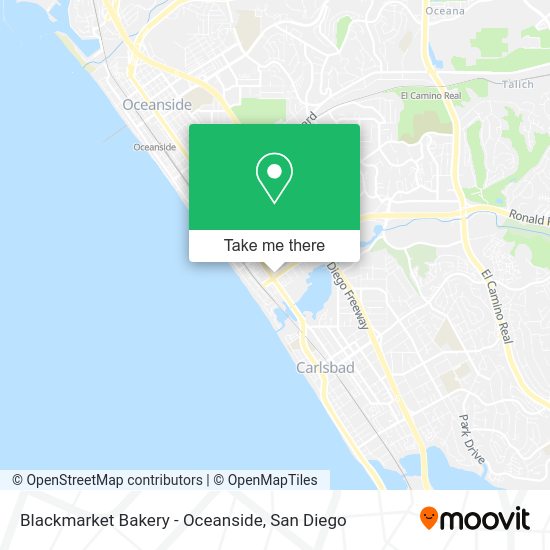 Mapa de Blackmarket Bakery - Oceanside