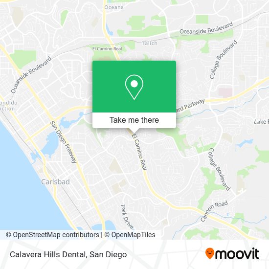 Mapa de Calavera Hills Dental