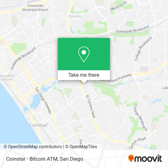 Mapa de Coinstar - Bitcoin ATM