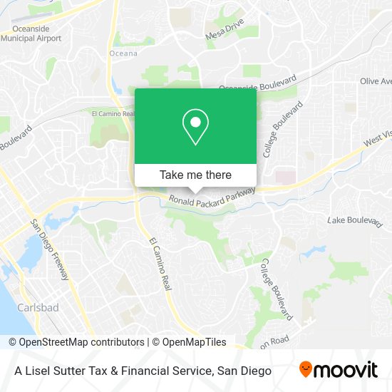 A Lisel Sutter Tax & Financial Service map