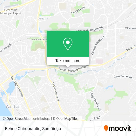 Mapa de Behne Chiropractic