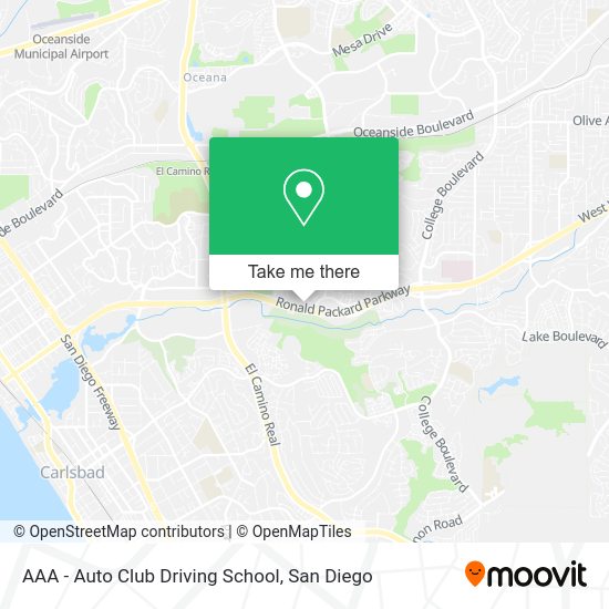 Mapa de AAA - Auto Club Driving School