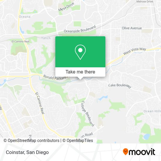 Mapa de Coinstar