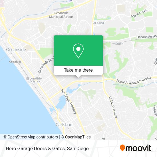 Hero Garage Doors & Gates map