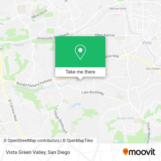Vista Green Valley map