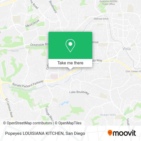 Mapa de Popeyes LOUISIANA KITCHEN