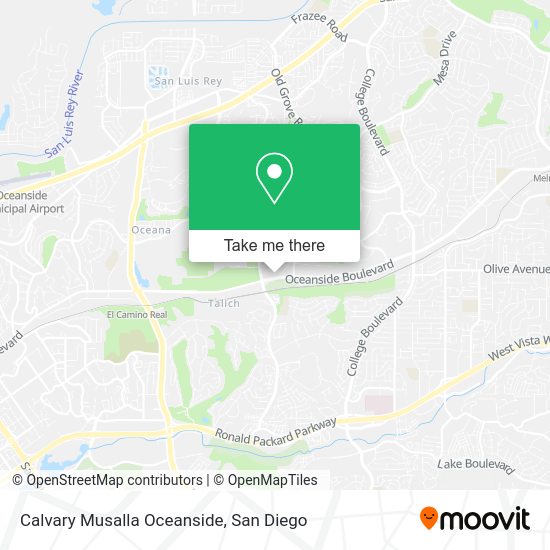 Mapa de Calvary Musalla Oceanside
