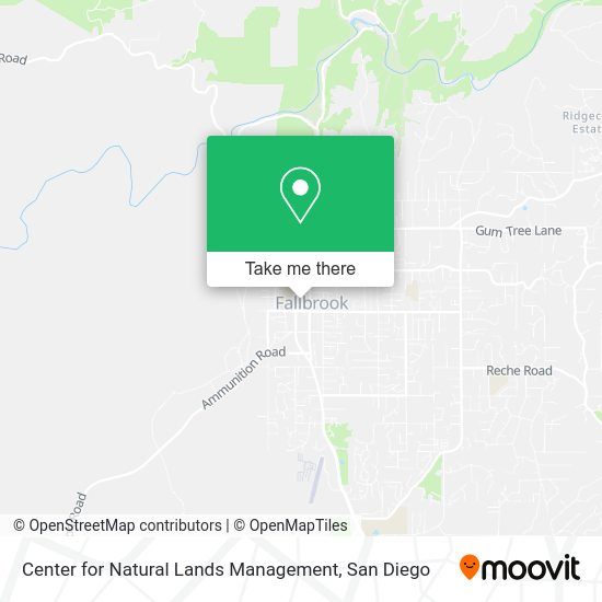 Center for Natural Lands Management map