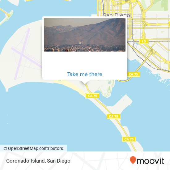 Coronado Island map