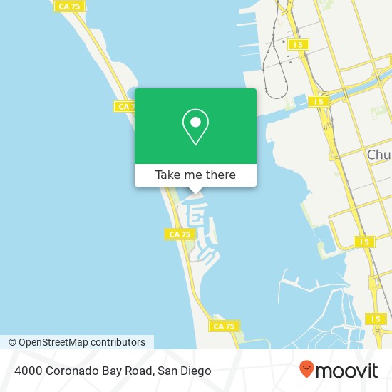 Mapa de 4000 Coronado Bay Road