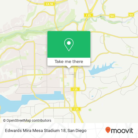 Mapa de Edwards Mira Mesa Stadium 18