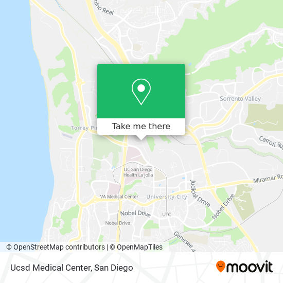 Mapa de Ucsd Medical Center