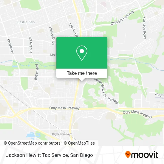 Jackson Hewitt Tax Service map