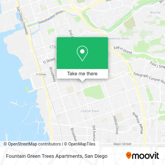 Mapa de Fountain Green Trees Apartments
