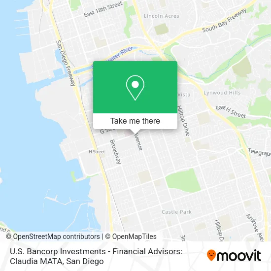 U.S. Bancorp Investments - Financial Advisors: Claudia MATA map