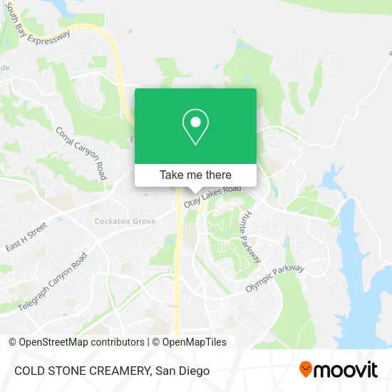 Mapa de COLD STONE CREAMERY