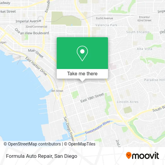 Mapa de Formula Auto Repair