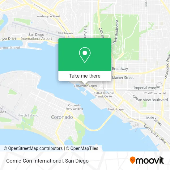 Comic-Con International map