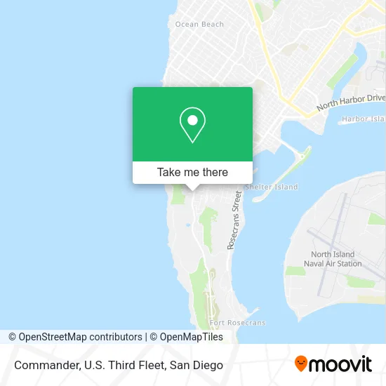 Commander, U.S. Third Fleet map