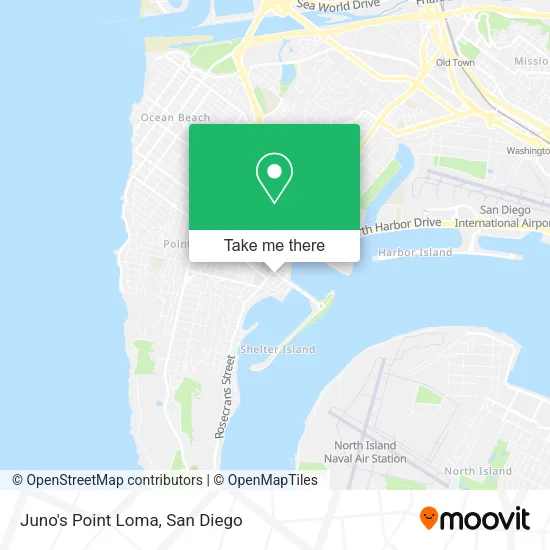 Juno's Point Loma map