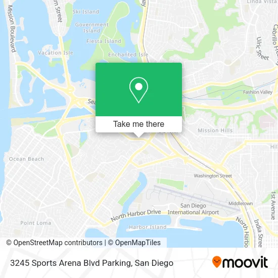 3245 Sports Arena Blvd Parking map