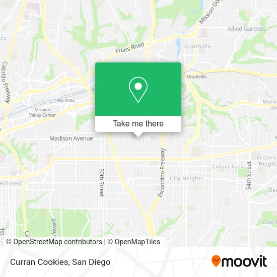 Mapa de Curran Cookies