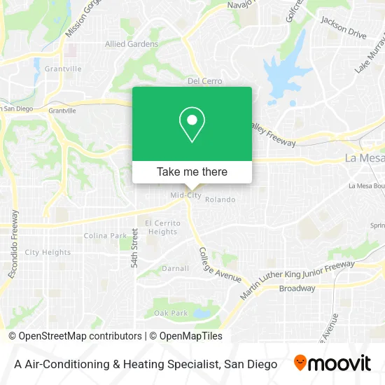 Mapa de A Air-Conditioning & Heating Specialist