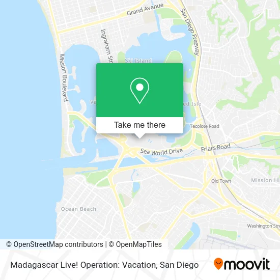 Madagascar Live! Operation: Vacation map