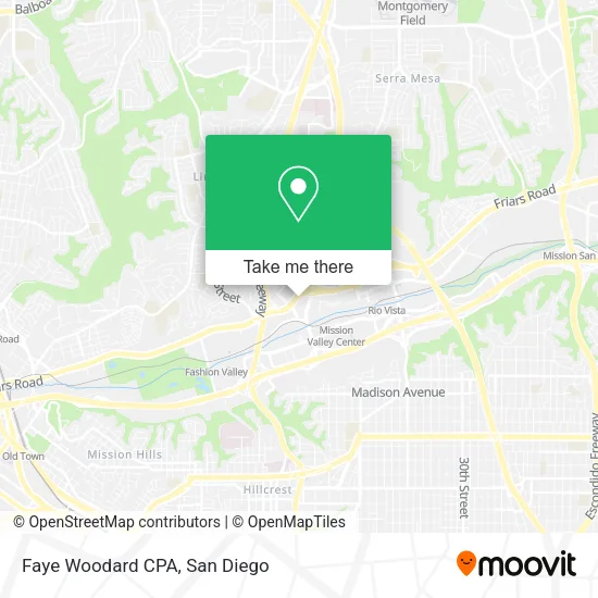 Faye Woodard CPA map