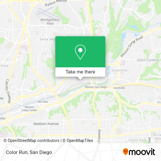 Color Run map