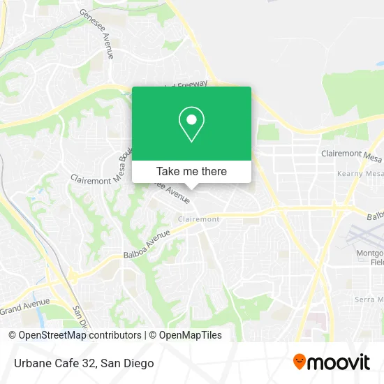 Urbane Cafe 32 map