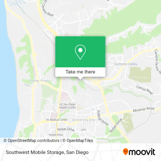 Southwest Mobile Storage map