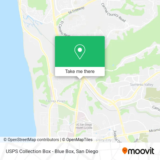 USPS Collection Box - Blue Box map