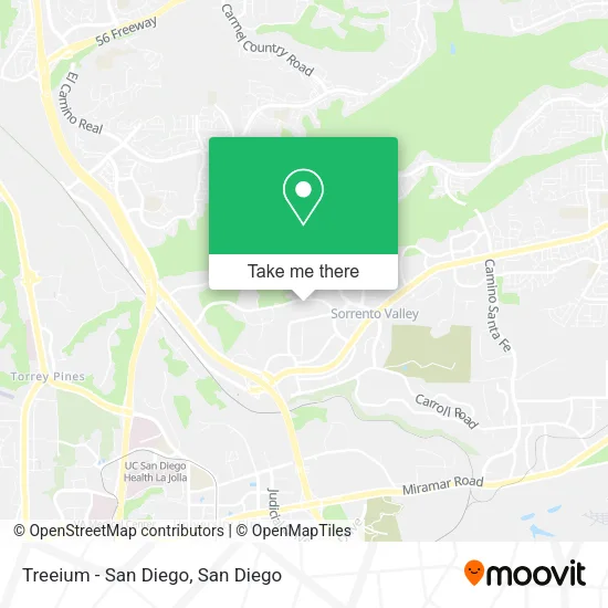 Mapa de Treeium - San Diego