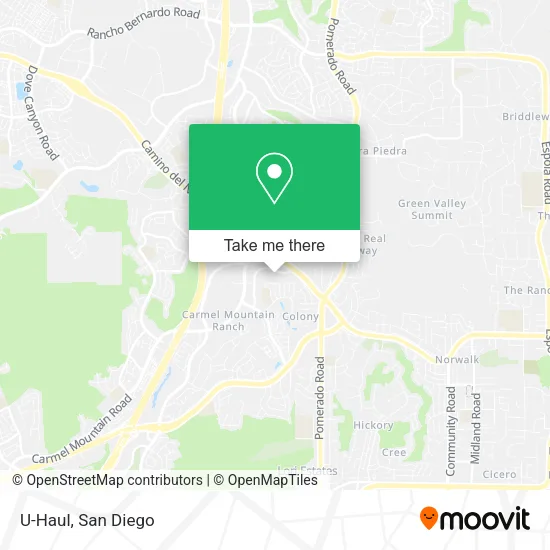 U-Haul map