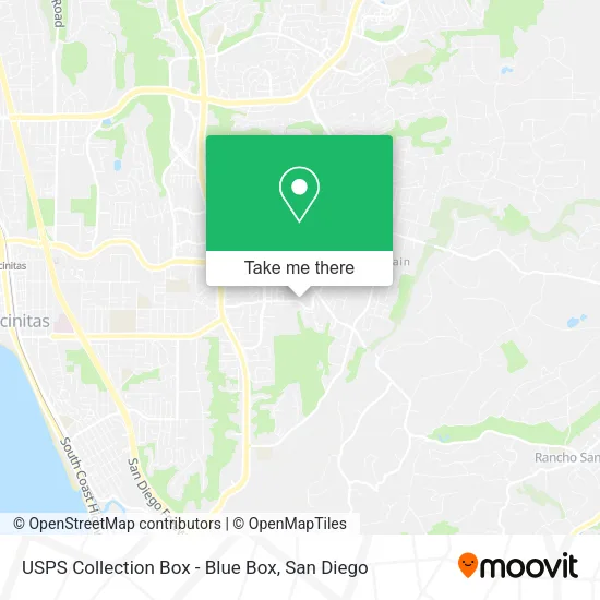 USPS Collection Box - Blue Box map