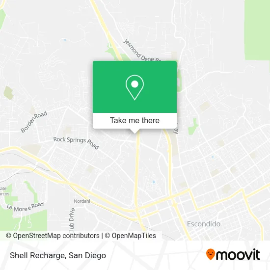 Mapa de Shell Recharge