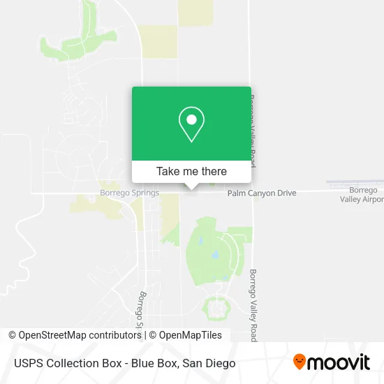 USPS Collection Box - Blue Box map