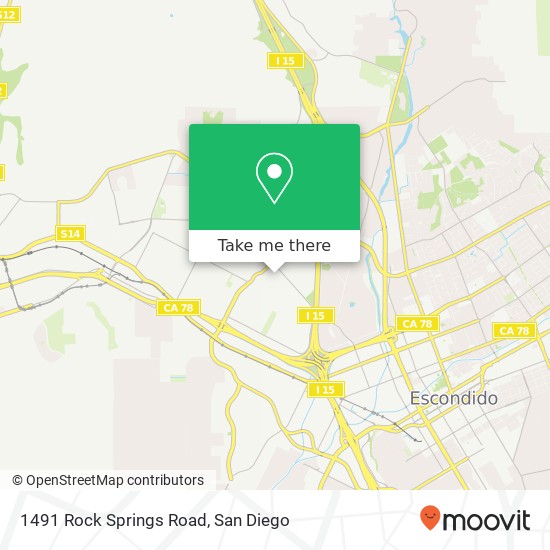 Mapa de 1491 Rock Springs Road