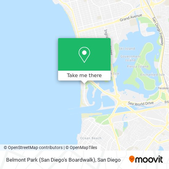 Belmont Park (San Diego's Boardwalk) map
