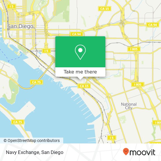 Navy Exchange map