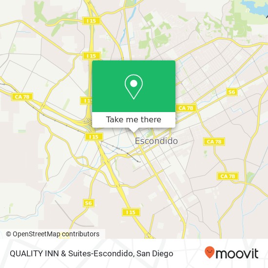 QUALITY INN & Suites-Escondido map