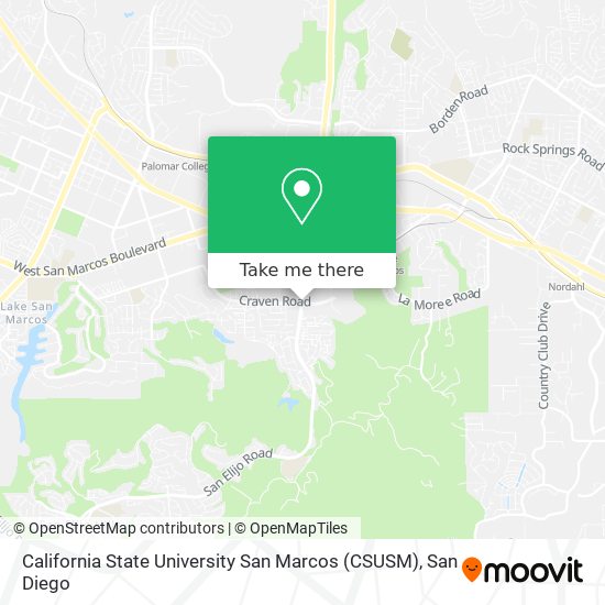 Mapa de California State University San Marcos (CSUSM)