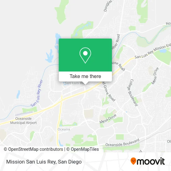Mapa de Mission San Luis Rey